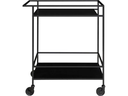 House Nordic Bartrolley Vita 79 x 68 cm, Schwarz