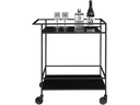 House Nordic Bartrolley Vita 79 x 68 cm, Schwarz