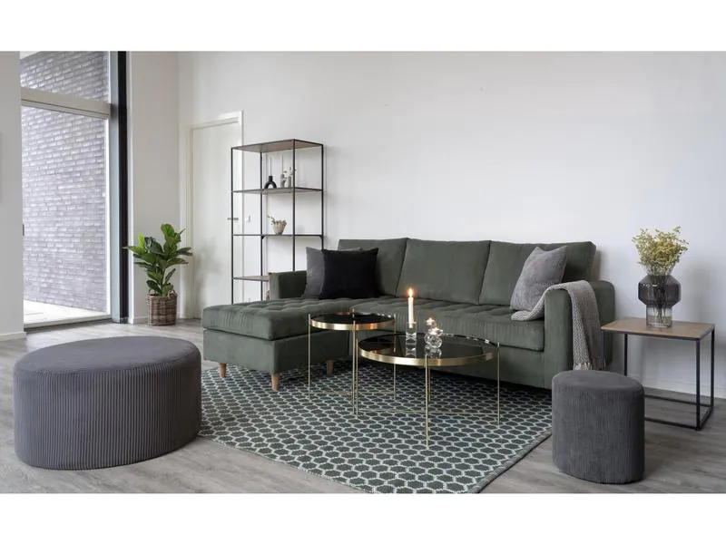House Nordic Beistelltisch Venezia 48 x 48 cm, Gold