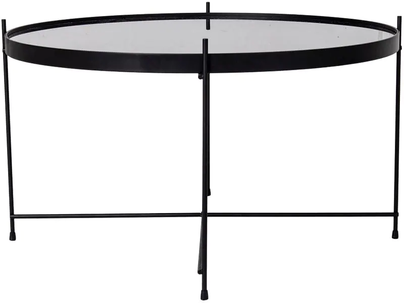 House Nordic Beistelltisch Venezia 70 x 40 cm, Schwarz
