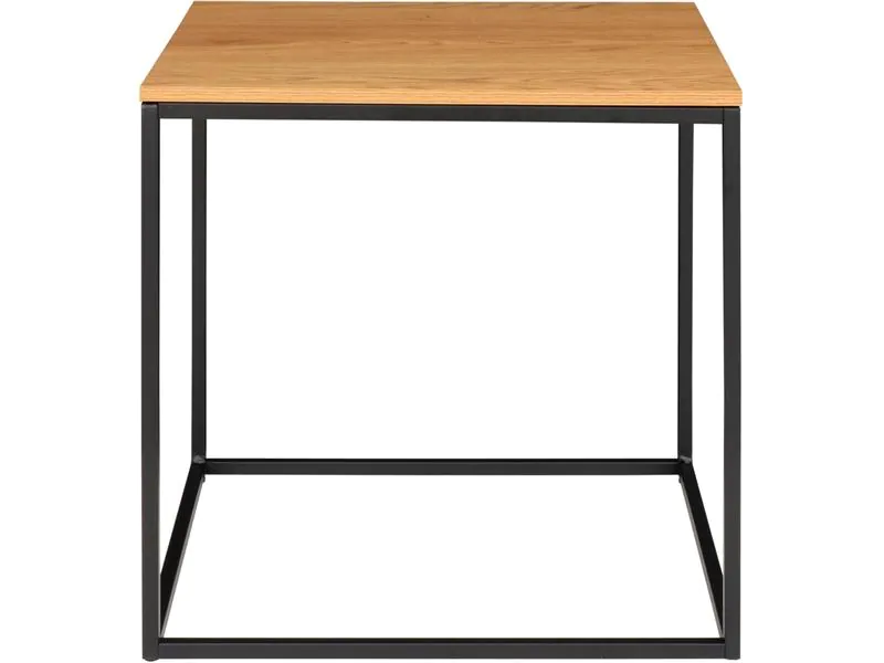 House Nordic Beistelltisch Vita 45 x 45 cm, Nature/Schwarz