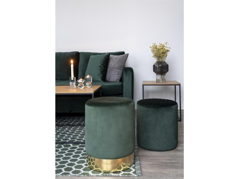 House Nordic Beistelltisch Vita 45 x 45 cm, Nature/Schwarz
