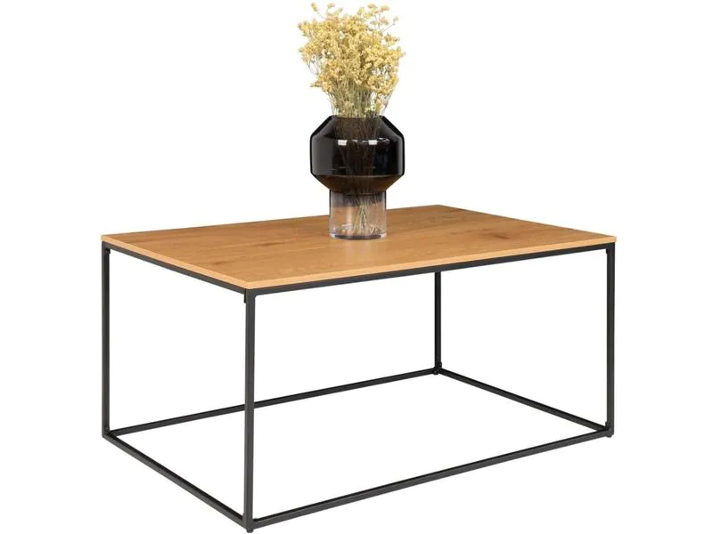 House Nordic Beistelltisch Vita 90 x 60 cm, Nature/Schwarz