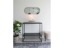 House Nordic Hocker Alford 37 x 35.5 cm, Schwarz/Weiss