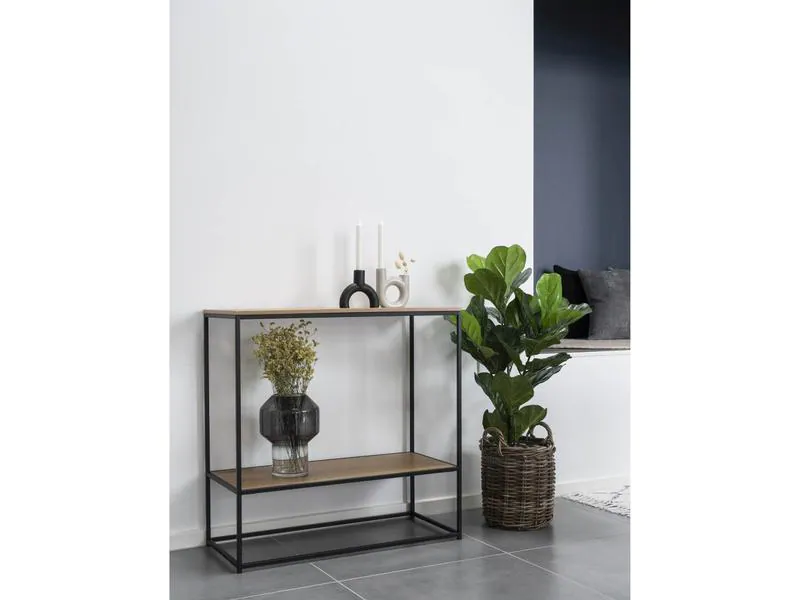 House Nordic Konsole Vita 80 x 80 cm, Nature/Schwarz