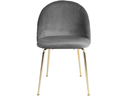 House Nordic Stuhl Geneve 2 Stück, 78 x 52 cm, Gold/Grau