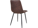 House Nordic Stuhl Middelfart 2 Stück, 86 x 55 cm, Braun/Schwarz