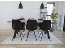 House Nordic Stuhl Oslo 2 Stück, 57 x 62 cm, Schwarz