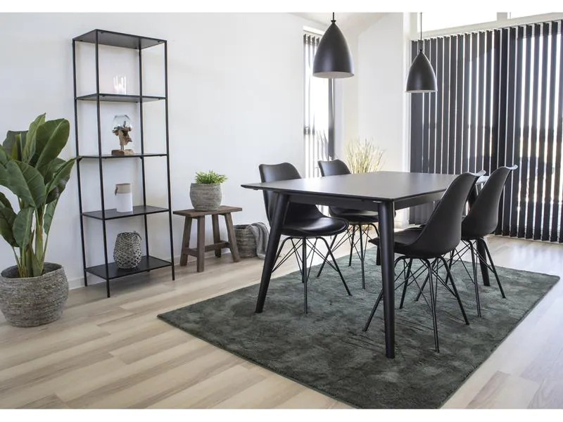 House Nordic Stuhl Oslo 2 Stück, 57 x 62 cm, Schwarz