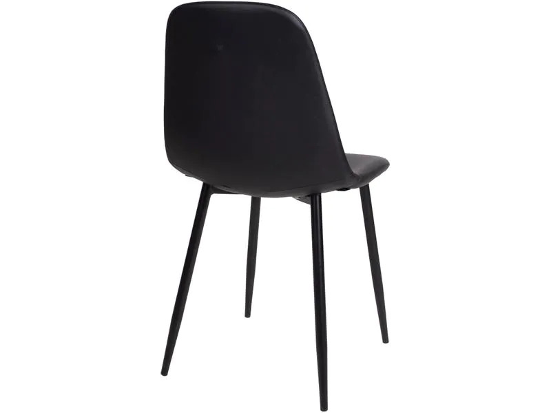 House Nordic Stuhl Stockholm 2 Stück, 80 x 55 cm, Schwarz