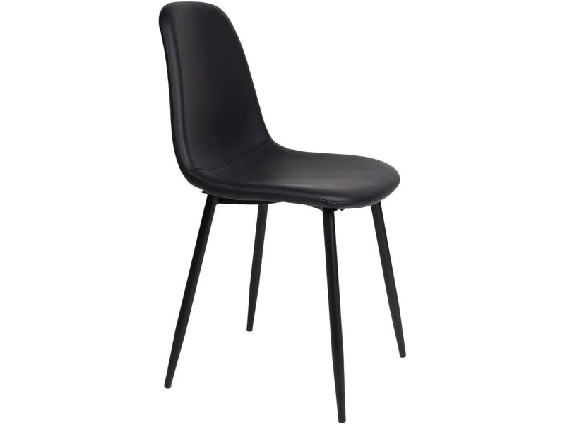 House Nordic Stuhl Stockholm 2 Stück, 80 x 55 cm, Schwarz