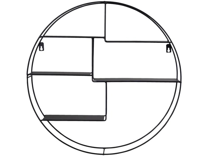 House Nordic Wandregal Genk Ø 47.5 cm, Schwarz