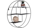 House Nordic Wandregal Genk Ø 47.5 cm, Schwarz
