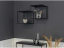 House Nordic Wandregal Vita 36 x 36 cm, Schwarz