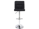 Songmics Barhocker höhenverstellbar, Kunstleder, Schwarz, 2er Set