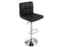 Songmics Barhocker höhenverstellbar, Kunstleder, Schwarz, 2er Set