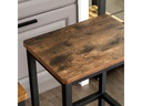 VASAGLE Barhocker eckig, 2er Set, Metall, Holz