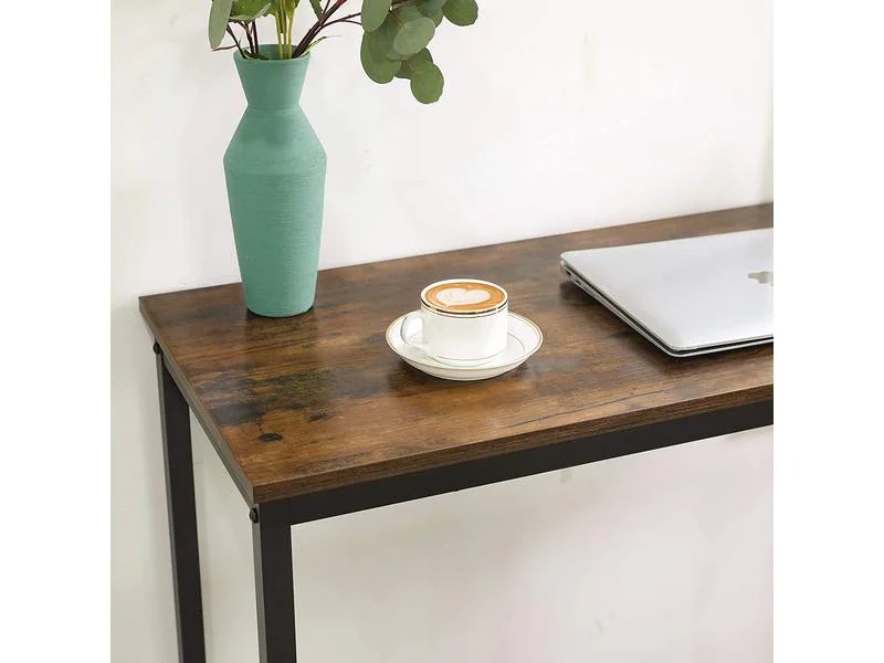 VASAGLE Bartisch aus Holz und Stahl, 40 x 90 cm