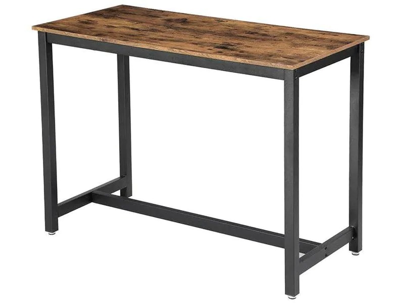 VASAGLE Bartisch in industriellem Design 120 x 60 cm