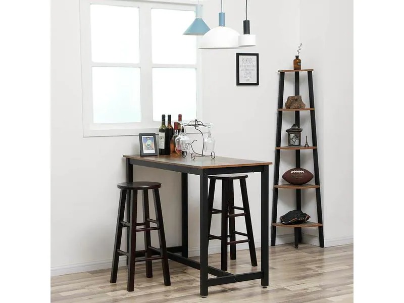 VASAGLE Bartisch in industriellem Design 120 x 60 cm