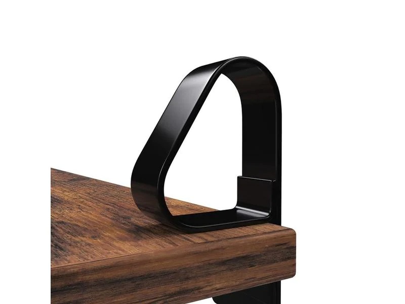 VASAGLE Wandregal 2er Set, 60 x 20 cm, Holz / Metall