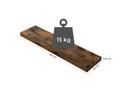 VASAGLE Wandregal Ledge, 80 cm, Holz
