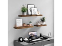 VASAGLE Wandregal Ledge, 80 cm, Holz