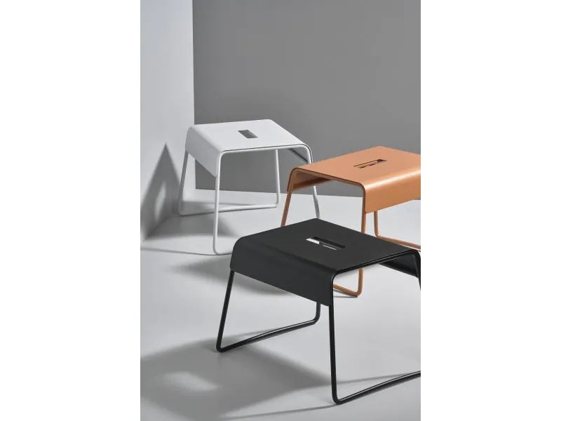 Zone Denmark Hocker Stahl, Schwarz