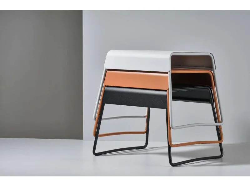 Zone Denmark Hocker Stahl, Schwarz