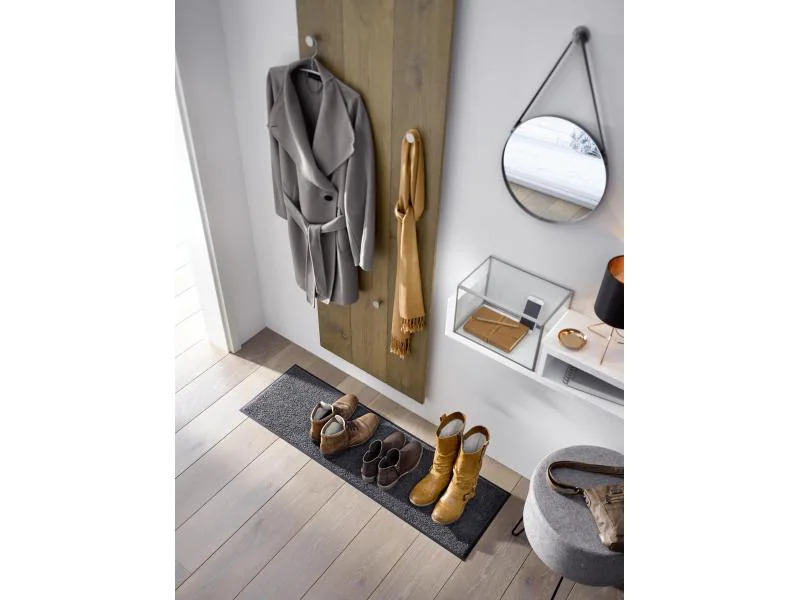 wash+dry Fussmatte Schuhgrösse, 35 x 75 cm Beige