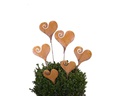 Ambiance Gartenstecker Herz Curl Stecker, 50 cm