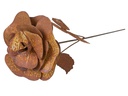 Ambiance Gartenstecker Rose mit Blättern, 85 cm
