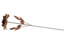 Ambiance Gartenstecker Rose mit Blättern, 85 cm