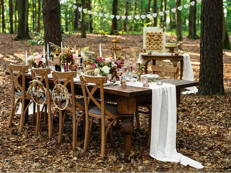 Partydeco Girlande Herzen 1.8 m, Weiss