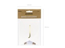 Partydeco Girlande Just Married 15 x 155 cm, Weiss/Gold