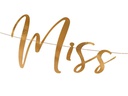 Partydeco Girlande Miss to Mrs 18 x 76 cm, Rosegold