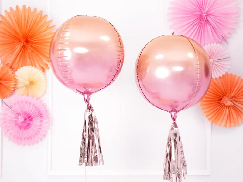 Partydeco Girlande Quasten 1.5 m, 12 Pompons, Rosa