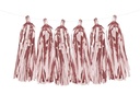 Partydeco Girlande Quasten 1.5 m, 12 Pompons, Rosa
