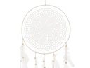 Partydeco Girlande Traumfänger mit Federn 30 x 94 cm, Weiss