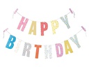 Rico Design Girlande Happy Birthday 3 m, Mehrfarbig