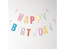 Rico Design Girlande Happy Birthday 3 m, Mehrfarbig