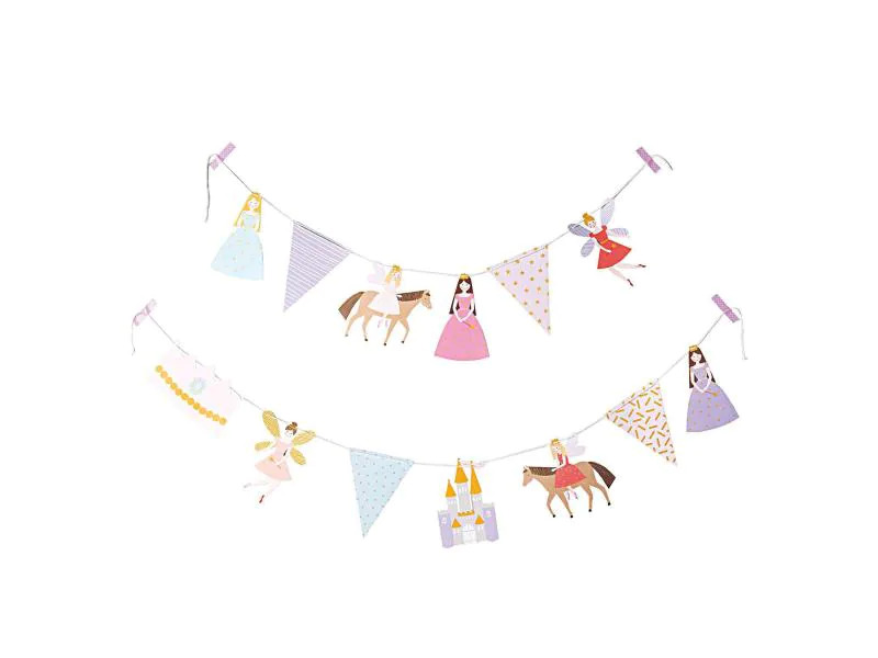 Rico Design Girlande Prinzessin 3 m, Mehrfarbig