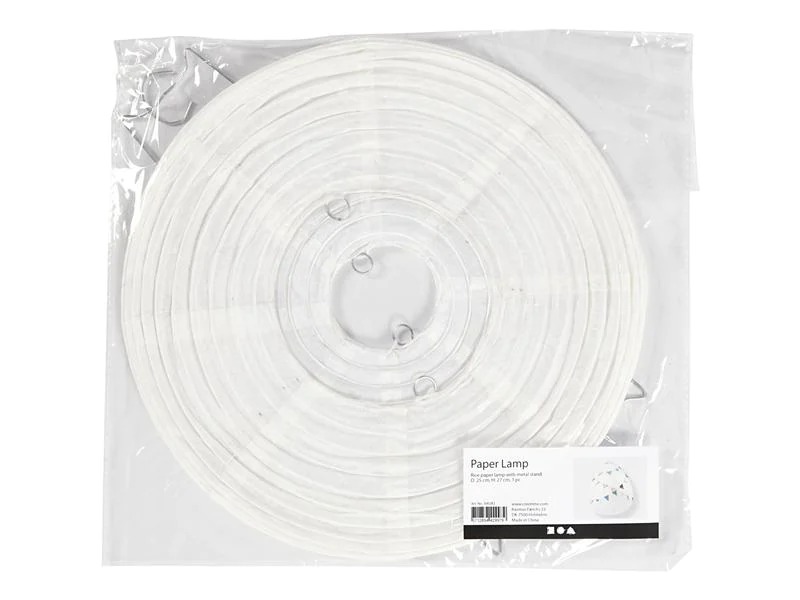 Creativ Company Lampion Ø 25 cm, Weiss, 1 Stück