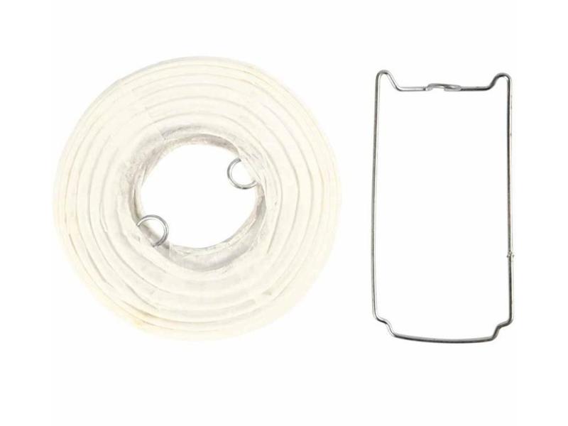 Creativ Company Lampion-Set 7.5 cm Weiss, 10 Stück