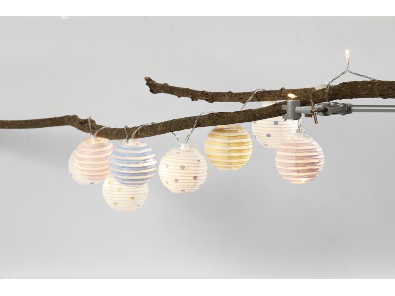 Creativ Company Lampion-Set 7.5 cm Weiss, 10 Stück
