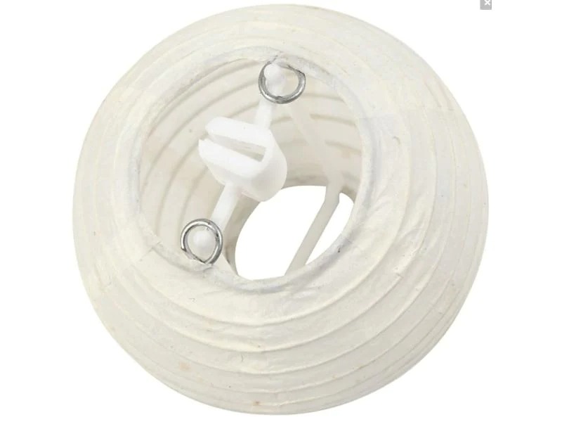 Creativ Company Lampion-Set 7.5 cm Weiss, 10 Stück