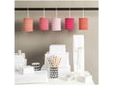 Rico Design Lampion-Set 10 x 13 cm, Rot
