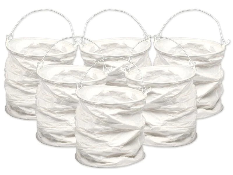 URSUS Lampion Ø 8 cm Weiss, 6 Stück