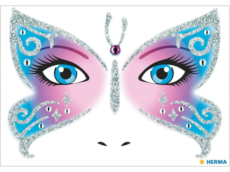 HERMA Tattoos Face Art Butterfly, 1 Stück