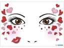 HERMA Tattoos Face Art Love, 1 Stück